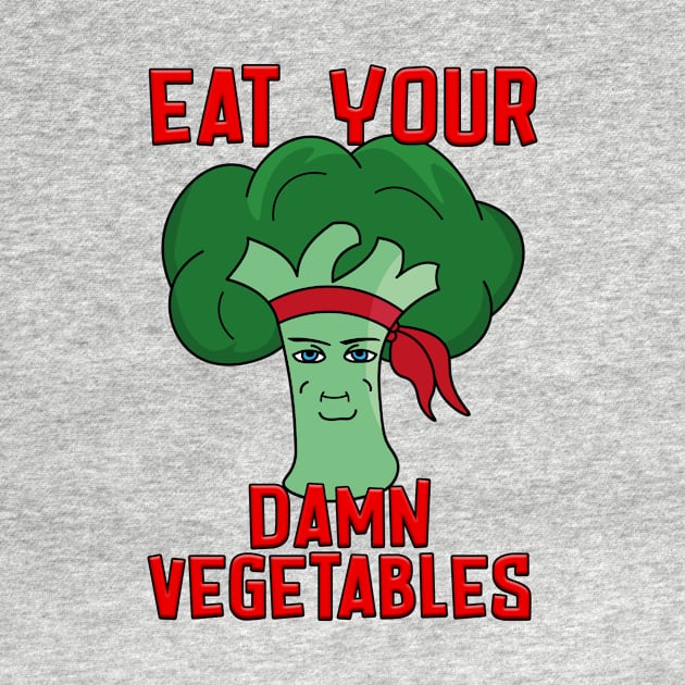 Ninja broccoli chad eat your damn vegetables by Captain-Jackson